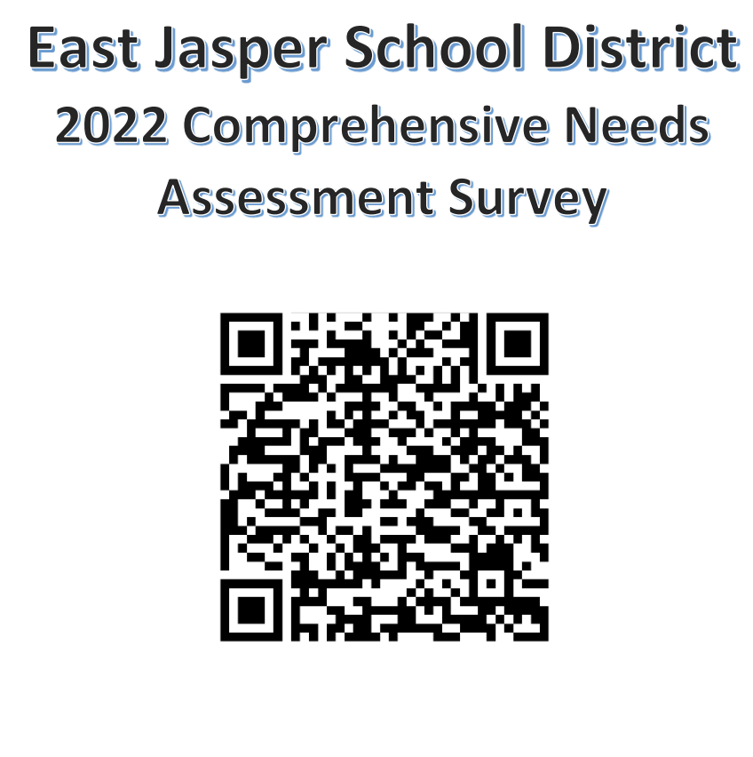 This is the QR Code for the 2022 EJSD Comprehensive Needs Assessment.  Please scan to participate.
